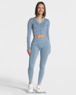 Clothing TEVEO Statement Zip Jacket Steel blue Women 2HL08D177 - Image 3