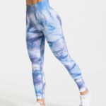 Clothing TEVEO Tie Dye Scrunch Leggings Ocean Women 2HL08D58