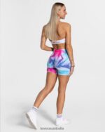 Clothing TEVEO Tie Dye Scrunch Short Cold Women 2HL08D197 - Image 5