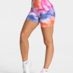 Clothing TEVEO Tie Dye Scrunch Short Hot Women 2HL08D200