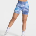 Clothing TEVEO Tie Dye Scrunch Short Ocean Women 2HL08D185