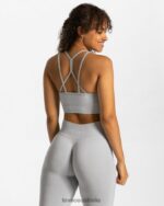 Clothing TEVEO Timeless Scrunch Bh Light Gray Women 2HL08D335 - Image 2