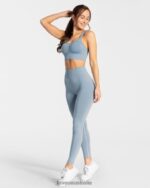 Clothing TEVEO Timeless Scrunch Bh Steel Blue Women 2HL08D344 - Image 3