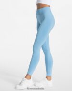 Clothing TEVEO Timeless Scrunch Leggings Baby blue Women 2HL08D85 - Image 2