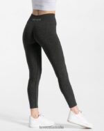 Clothing TEVEO Timeless Scrunch Leggings Dark gray Women 2HL08D87 - Image 2