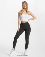 Clothing TEVEO Timeless Scrunch Leggings Dark gray Women 2HL08D87 - Image 5