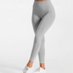 Clothing TEVEO Timeless Scrunch Leggings Light gray Women 2HL08D90