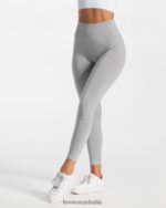 Clothing TEVEO Timeless Scrunch Leggings Light gray Women 2HL08D90