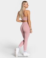 Clothing TEVEO Timeless Scrunch Leggings Pink Women 2HL08D94 - Image 5