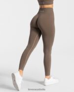 Clothing TEVEO Timeless Scrunch Leggings Taupe Women 2HL08D99 - Image 2