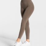 Clothing TEVEO Timeless Scrunch Leggings Taupe Women 2HL08D99