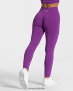 Clothing TEVEO Timeless Scrunch Leggings Violet Women 2HL08D100 - Image 2