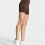 Clothing TEVEO Timeless Scrunch Short Dark brown Women 2HL08D214