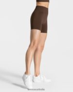 Clothing TEVEO Timeless Scrunch Short Dark brown Women 2HL08D214