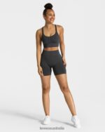 Clothing TEVEO Timeless Scrunch Short Dark gray Women 2HL08D215 - Image 3