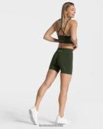 Clothing TEVEO Timeless Scrunch Short Khaki Women 2HL08D218 - Image 3