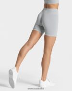 Clothing TEVEO Timeless Scrunch Short Light Gray Women 2HL08D217 - Image 2