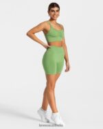 Clothing TEVEO Timeless Scrunch Short Olive Women 2HL08D219 - Image 3