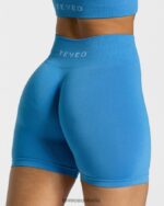 Clothing TEVEO Timeless Scrunch Short Summer Blue Women 2HL08D224 - Image 4