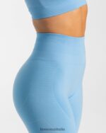 Clothing TEVEO True Leggings Baby blue Women 2HL08D127 - Image 4