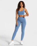 Clothing TEVEO True Leggings Blue Women 2HL08D129 - Image 3