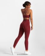 Clothing TEVEO True Leggings Burgundy Women 2HL08D135 - Image 3
