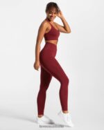 Clothing TEVEO True Leggings Burgundy Women 2HL08D135 - Image 5