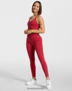 Clothing TEVEO True Leggings Red Women 2HL08D133 - Image 3