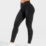 Clothing TEVEO V-Shape Leggings Black Women 2HL08D108
