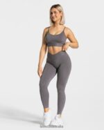 Clothing TEVEO V-Shape Leggings Graphite Women 2HL08D105 - Image 3