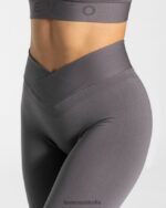Clothing TEVEO V-Shape Leggings Graphite Women 2HL08D105 - Image 4