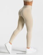 Clothing TEVEO V-Shape Leggings Sand Women 2HL08D107 - Image 2