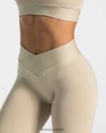 Clothing TEVEO V-Shape Leggings Sand Women 2HL08D107 - Image 4