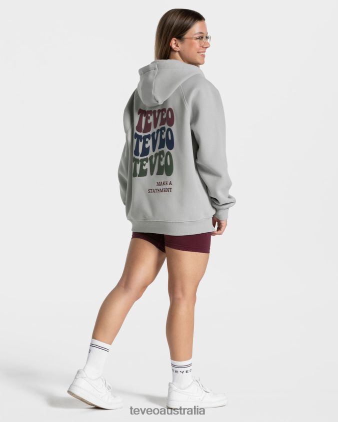 Clothing TEVEO Candy Oversized Jacket Light gray Women 2HL08D10