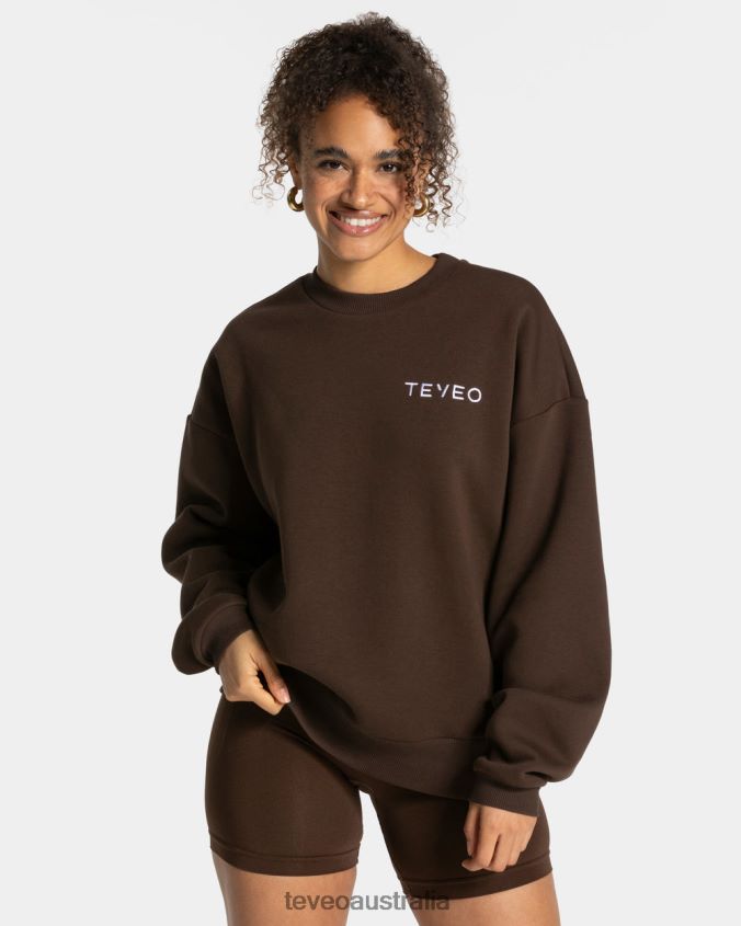 Clothing TEVEO Signature Oversized Sweater Dark brown Women 2HL08D9