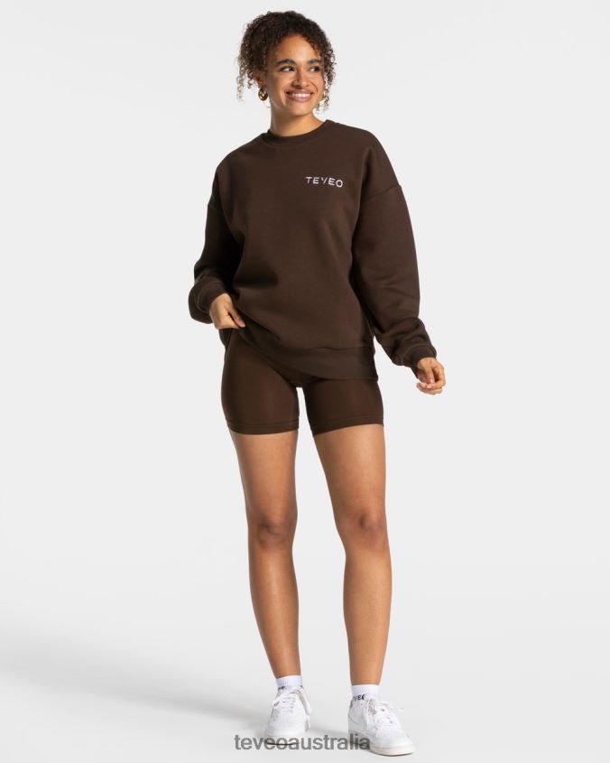 Clothing TEVEO Signature Oversized Sweater Dark brown Women 2HL08D9