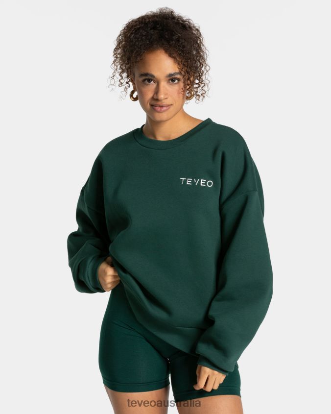 Clothing TEVEO Signature Oversized Sweater Dark green Women 2HL08D8