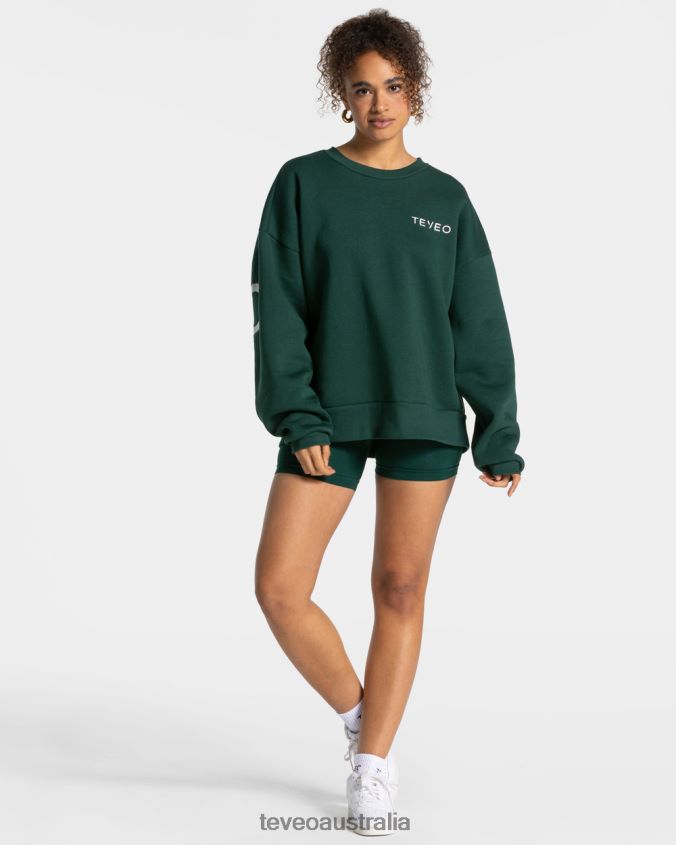 Clothing TEVEO Signature Oversized Sweater Dark green Women 2HL08D8