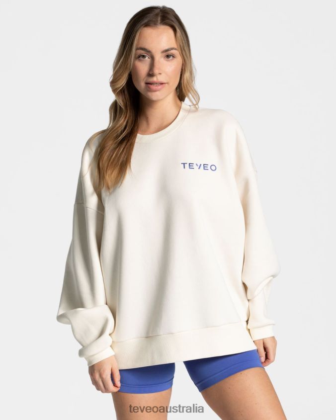 Clothing TEVEO Signature Oversized Sweater Off White Women 2HL08D15