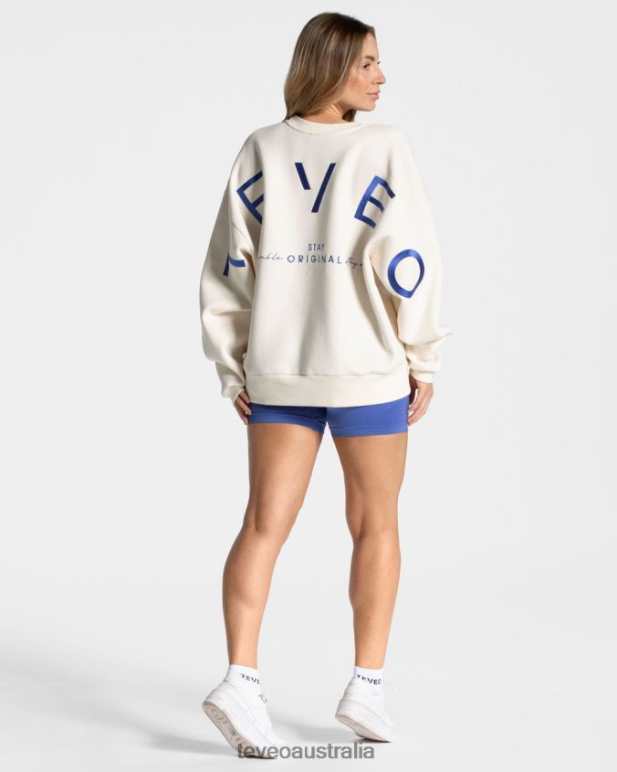 Clothing TEVEO Signature Oversized Sweater Off White Women 2HL08D15