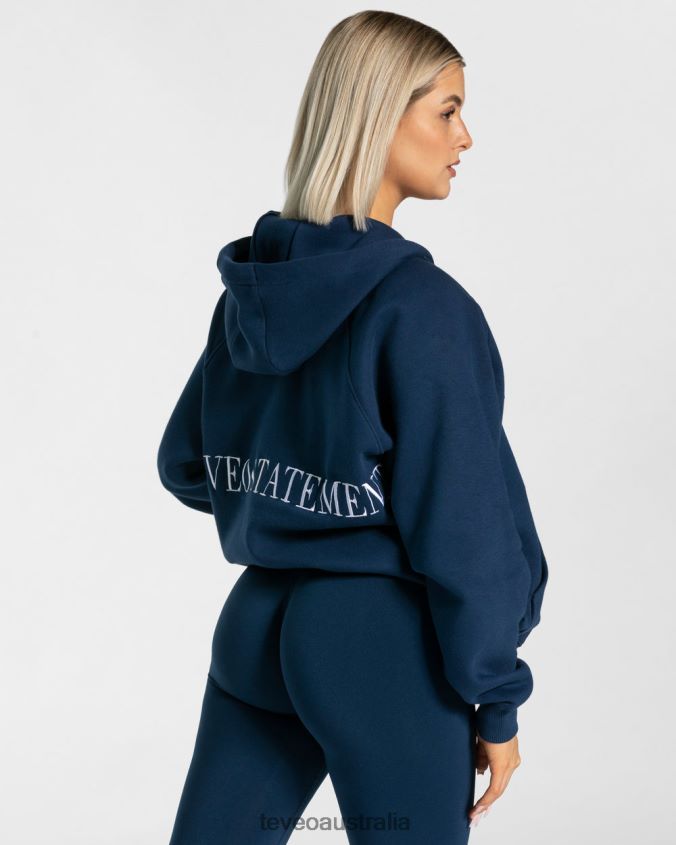 Clothing TEVEO Statement Oversized Jacket Dark blue Women 2HL08D21