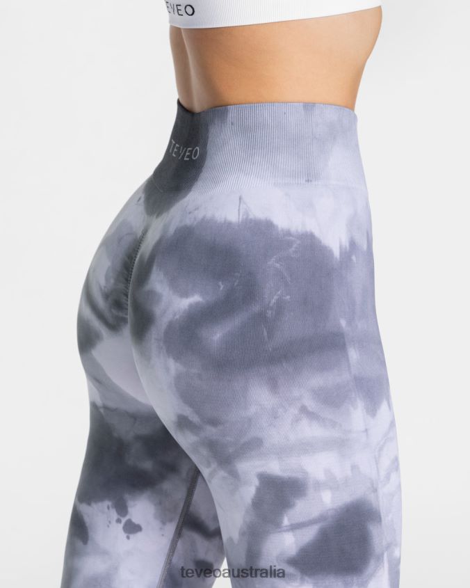Clothing TEVEO Tie Dye Scrunch Leggings Stormy Women 2HL08D57