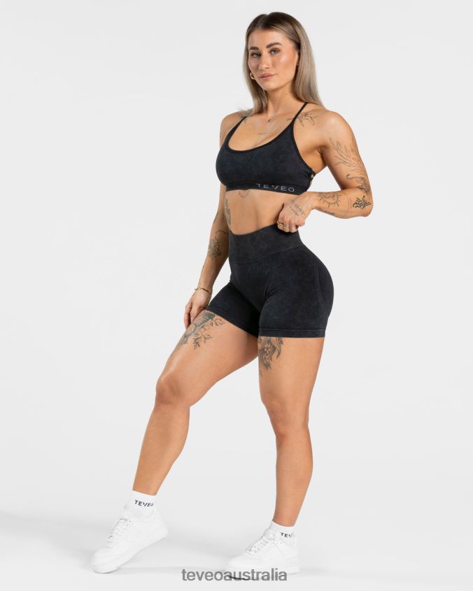 Clothing TEVEO Acid Covert Scrunch Short Black Women 2HL08D182