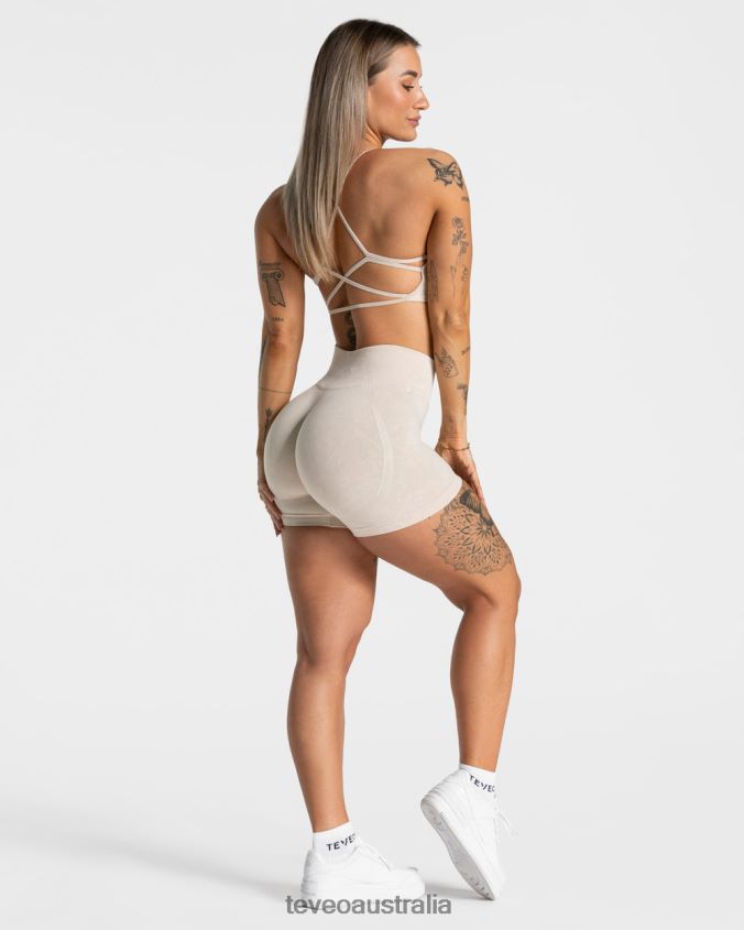 Clothing TEVEO Acid Covert Scrunch Short Sand Women 2HL08D181