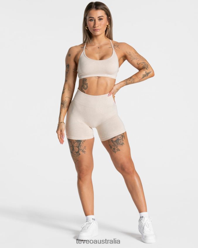 Clothing TEVEO Acid Covert Scrunch Short Sand Women 2HL08D181