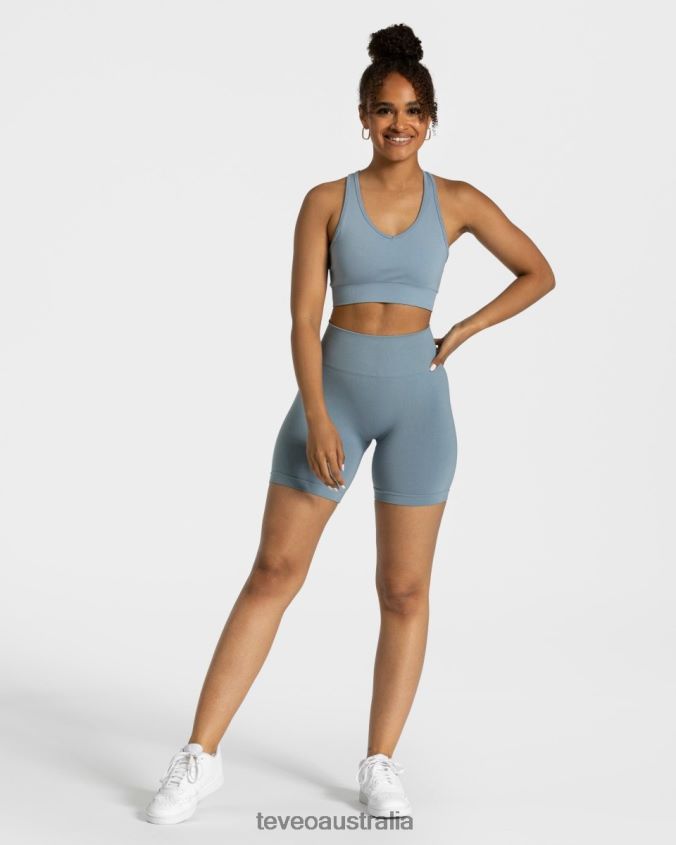 Clothing TEVEO Classy Short Steel Blue Women 2HL08D210