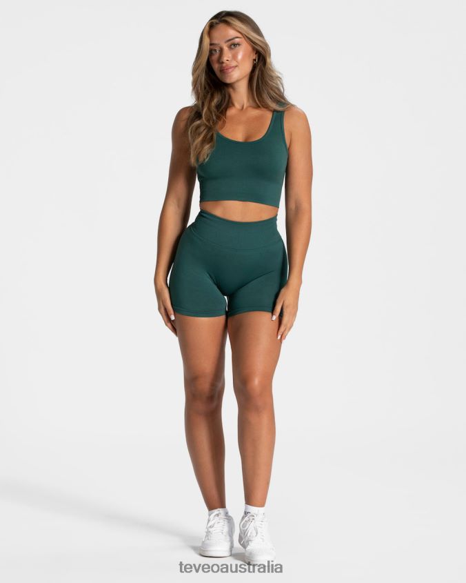 Clothing TEVEO Sensation Mini Short Dark Green Women 2HL08D195