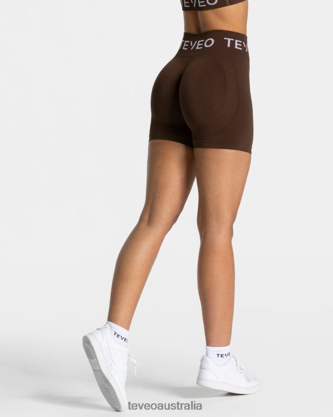 Clothing TEVEO Signature Scrunch Short Dark brown Women 2HL08D189