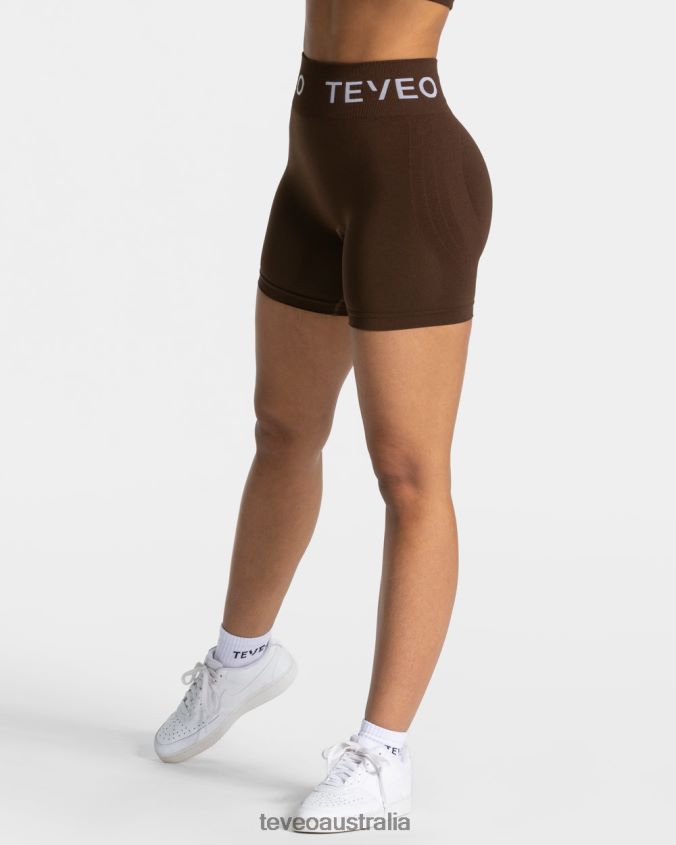 Clothing TEVEO Signature Scrunch Short Dark brown Women 2HL08D189