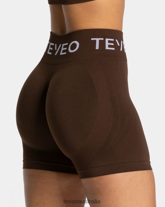 Clothing TEVEO Signature Scrunch Short Dark brown Women 2HL08D189